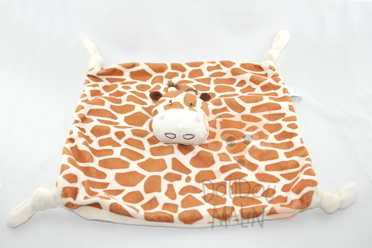  baby comforter giraffe brown beige 